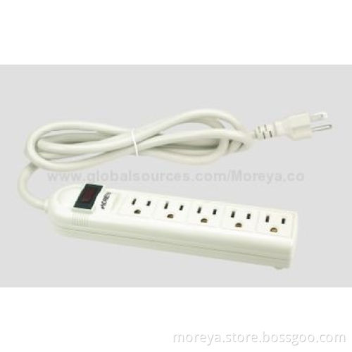Power Strip of American Standard, with 4 Socket Outlets, Extension Cord, Overload Protection